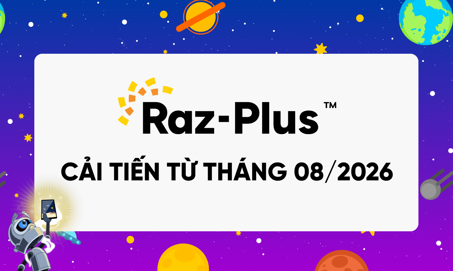 [THÔNG BÁO] Raz-Plus (Kids A-Z) cập nhật hệ thống phân loại sách mới cùng nhiều cải tiến quan trọng